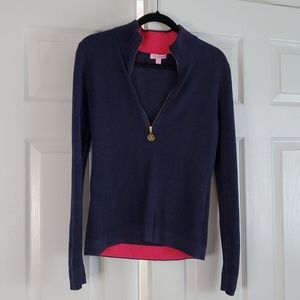 Lilly Pulitzer 1/4 zip Sweater
